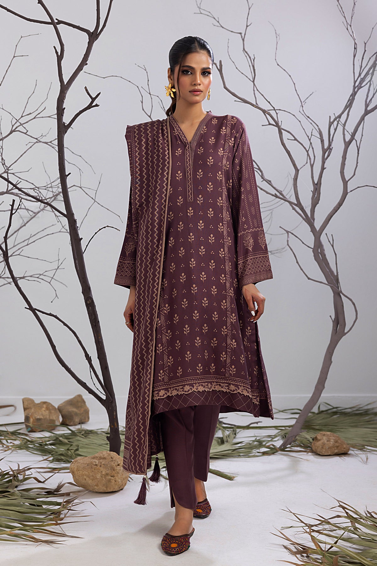 03 Piece Ready to Wear Cashmi Prints