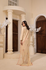 03 Piece Stitched Embroidered with Printed Chiffon Dupatta