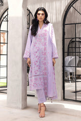 03 Piece Stitched Embroidered With Textured Embroidered Lawn Dupatta