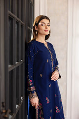 02 Piece Unstitched  embroidered with Shirt & Trouser - View 2 - Lakhany