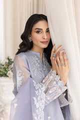 03 Piece Ready to wear Embroidered Organza