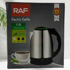 RAF Electric Kettle KT-200 Stainless Steel Tea & Coffee Maker 2L Capacity
