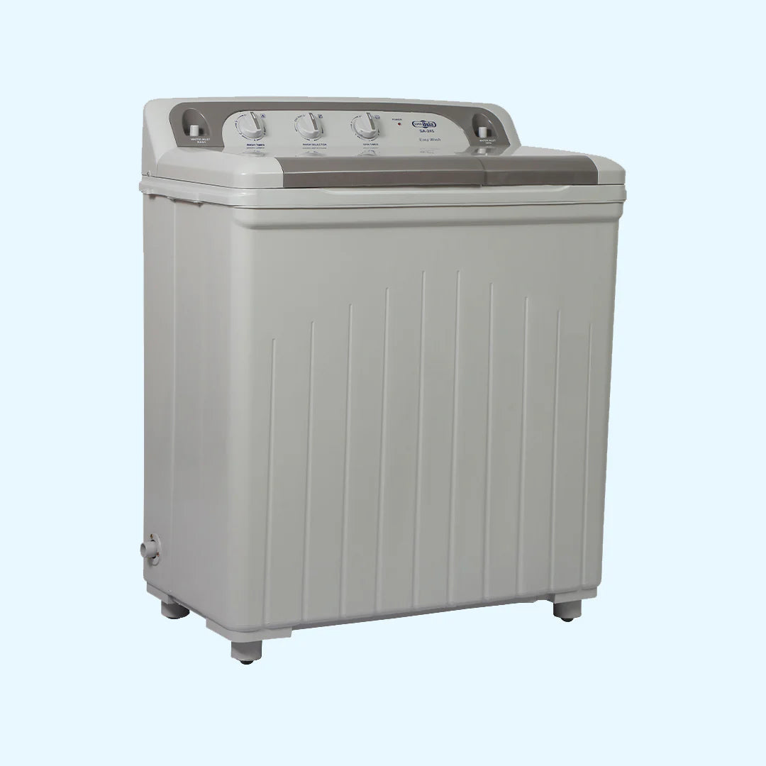 Super Asia Washing Machine SA-245 Easy Wash Scrub Board With Double Storm Pulsator 1 Year Brand Warranty