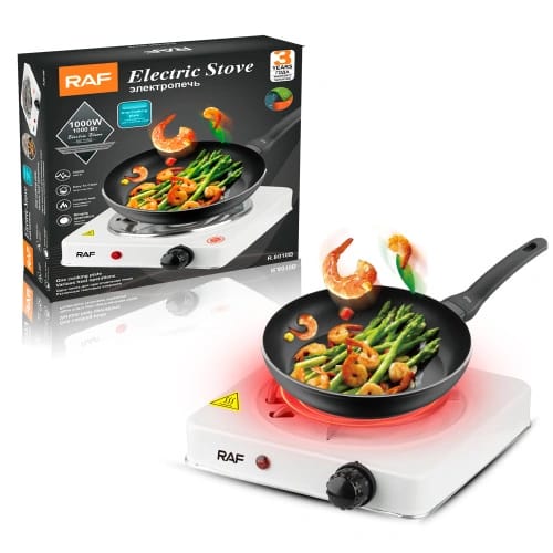 RAF R.8010B Electric Stove 1000 W cooking hot plate with temperature control overheat protection electric cooker