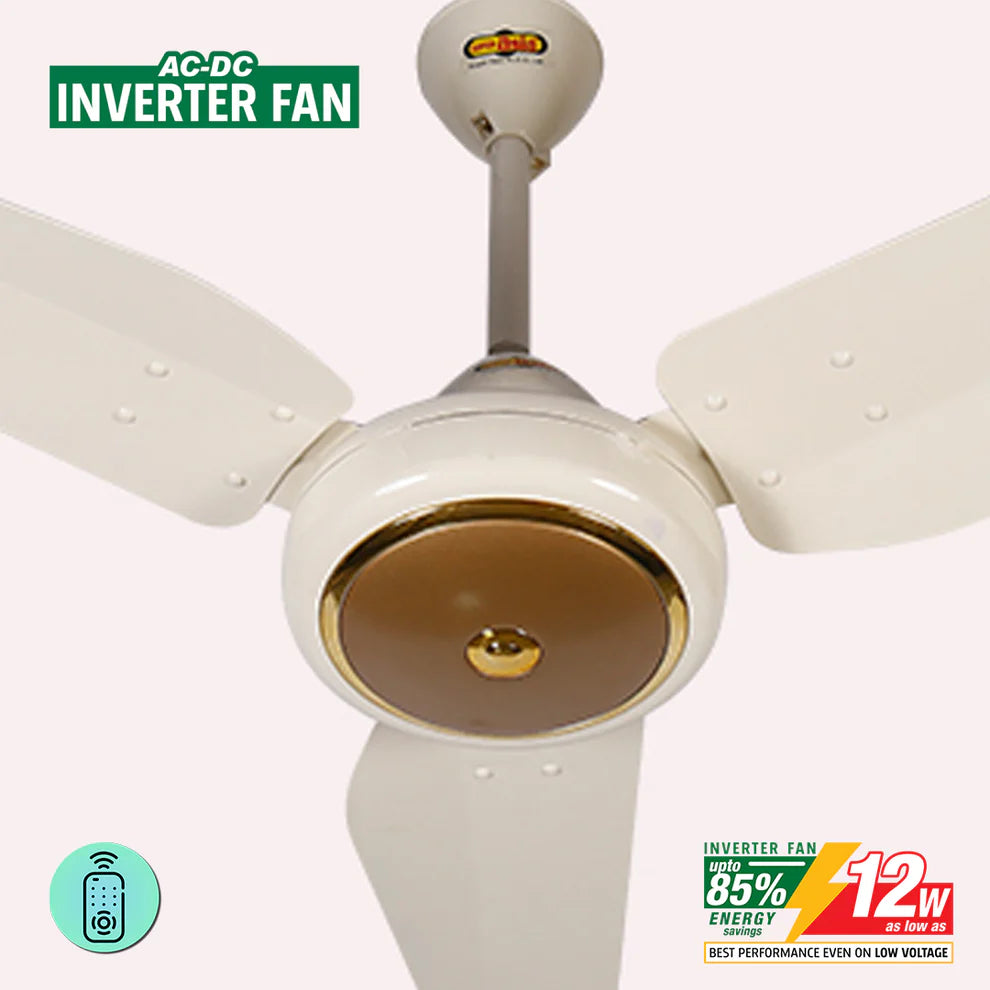 Super Asia VISTA AC/DC INVERTER FAN Modle Inverter AC DC Fan 56 Inch 99.9% Pure Copper Wire Brand Warranty