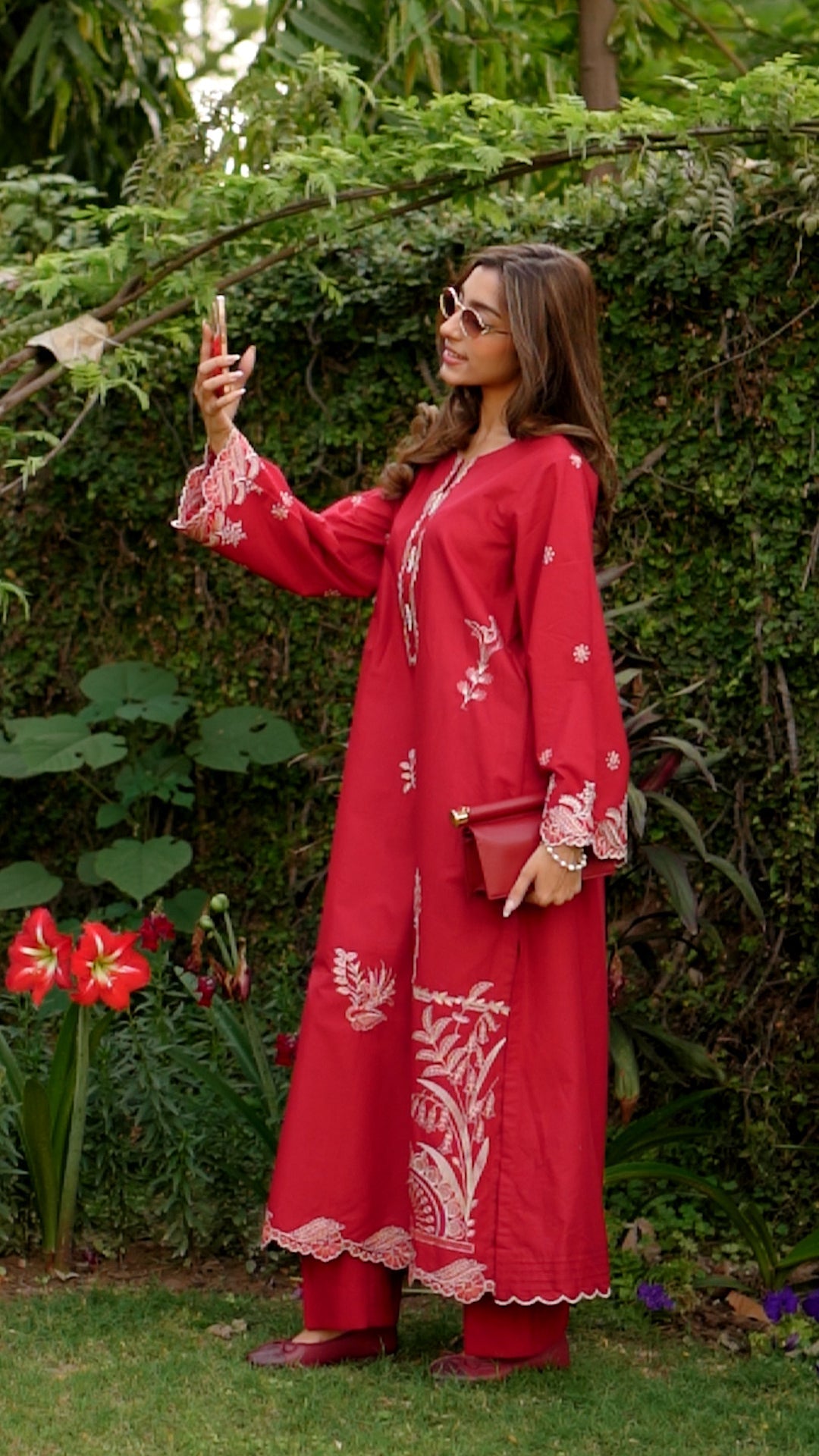 02 Piece Unstitched Embroidered Shirt with Trouser - View 3 - Lakhany