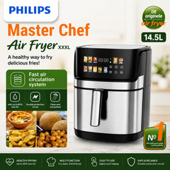 Philips 1st Copy Air Fryer XXXL 14.5L Digital Air Fryer Touch Control Oil-Free Healthy Cooking