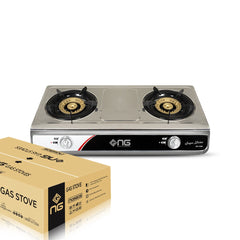 Nasgas Gas Stoves DG-1088 (Super Deluxe) Double Steel, Large Body, Heavy Ring 1 Year Brand Warranty