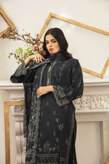 03 Piece Stitched Textured Pearl Printed Marina