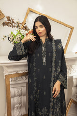 03 Piece Stitched Textured Pearl Printed Marina