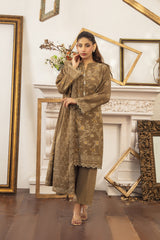 03 Piece Stitched Textured Pearl Printed Marina