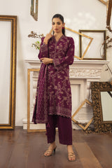 03 Piece Stitched Textured Pearl Printed Marina