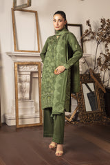 03 Piece Stitched Textured Pearl Printed Marina