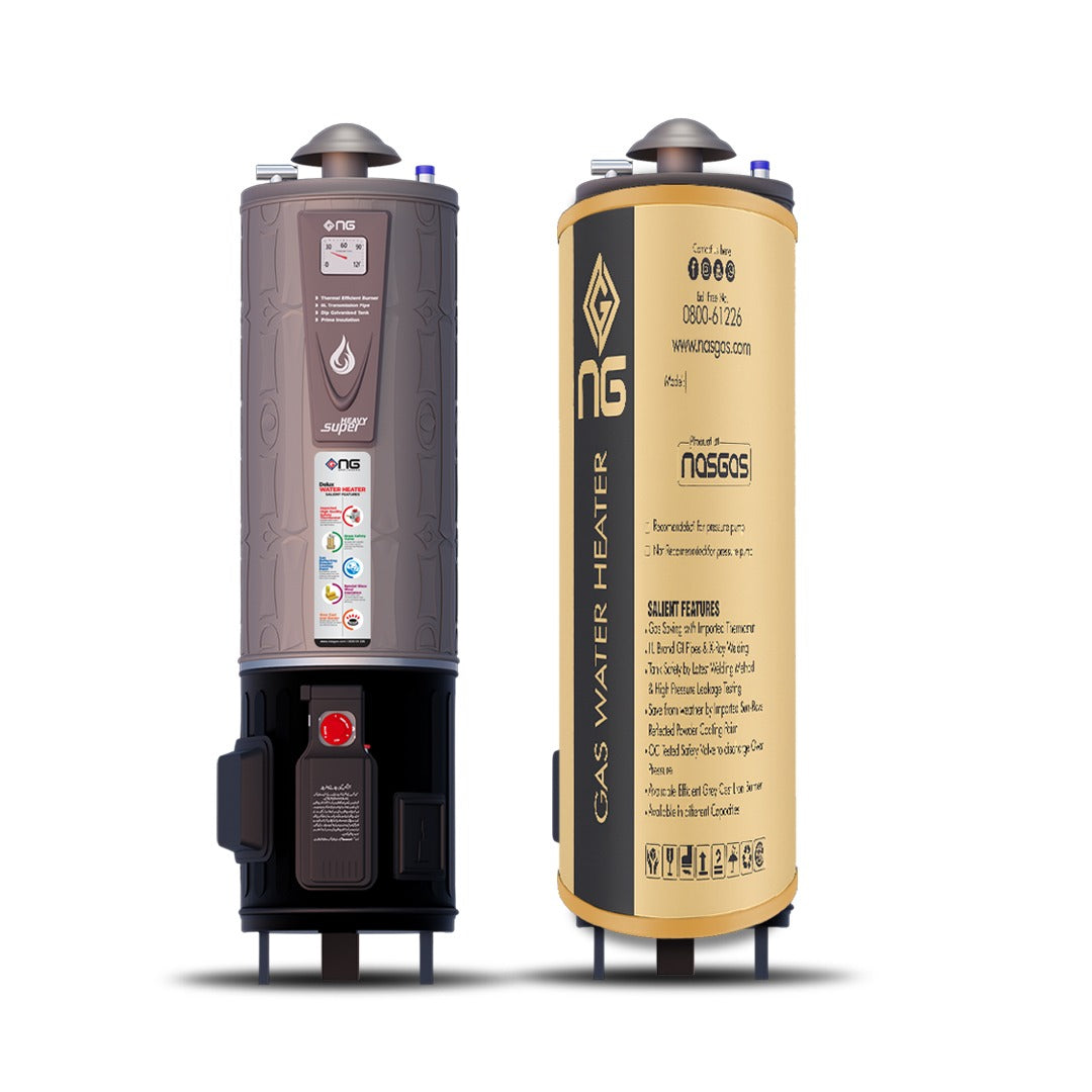 NasGas Geyser 25 Gallon Electric + Gas DEG-25 DLX 1 Year Brand Warranty