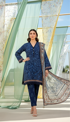 03 Piece Stitched Printed Lawn