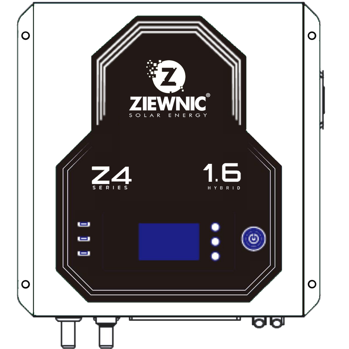 ZIEWNIC Z4 Series Inverter UPS HYBRID SOLAR INVERTER 1.6 (KVA) Simulated Sine Wave Solar Inverter Built-in 60 AMP MPPT   5 Years Brand Warranty