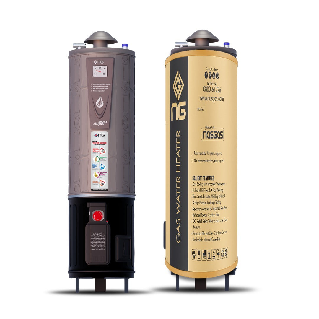 NasGas Geyser 35 Gallon DG-35 SUPER DLX Prime Heavy Gauge 12 x 14 Water Tank 1 Year Brand Warranty