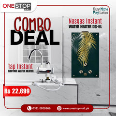 Combo Deal Discount Offer (Electric Tap & Nasgas DG-6L - Crystal) Brand Warranty