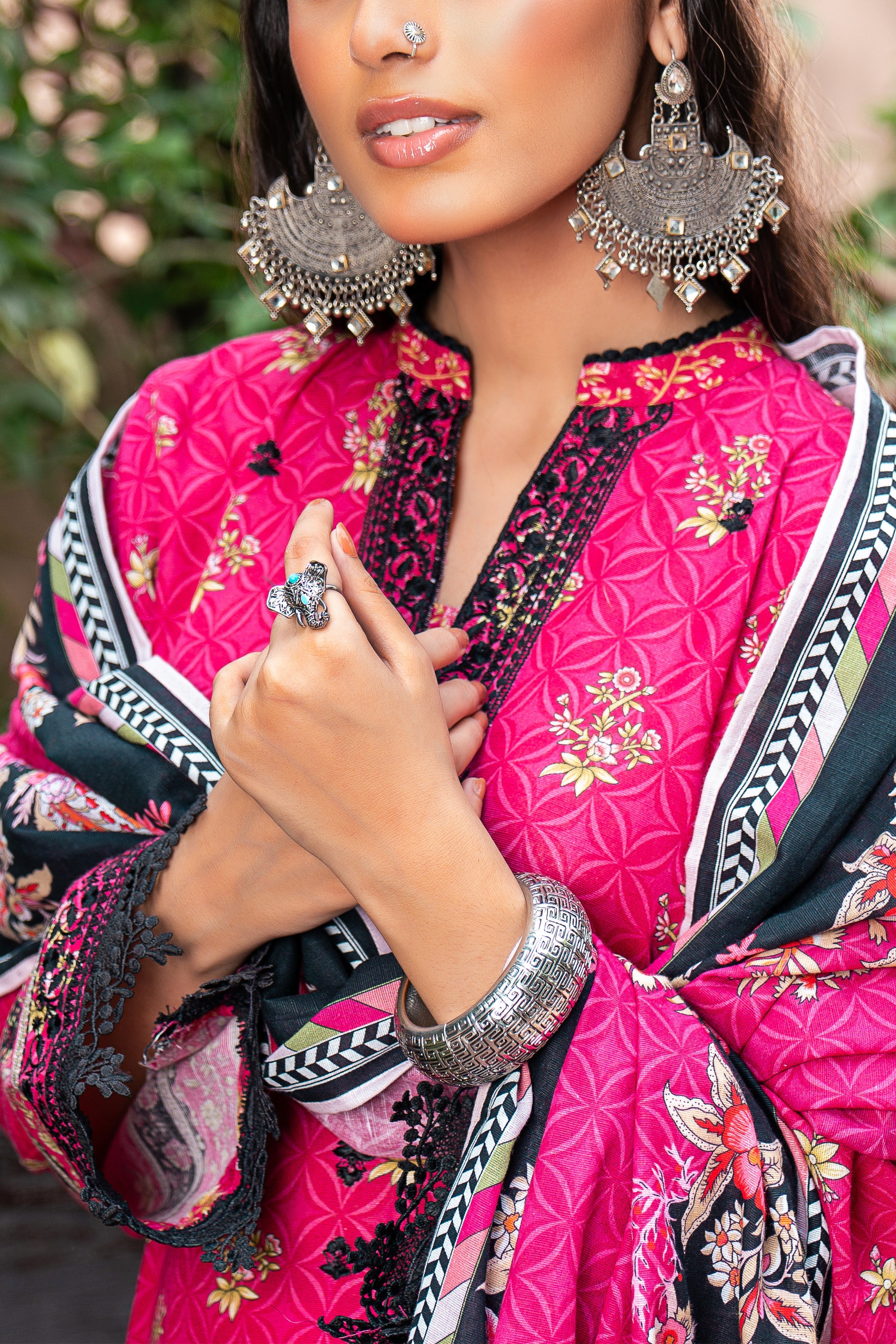 03 Piece Stitched Embroidered Khaddar