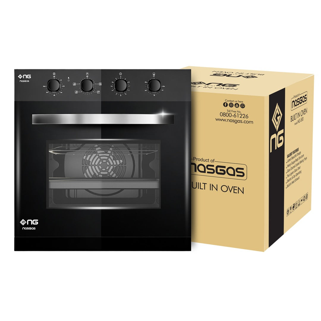 NasGas Built In Oven NG – 550 Fully Efficient Thermostatically Controlled Double Function Gas Electric Oven Brand Warranty