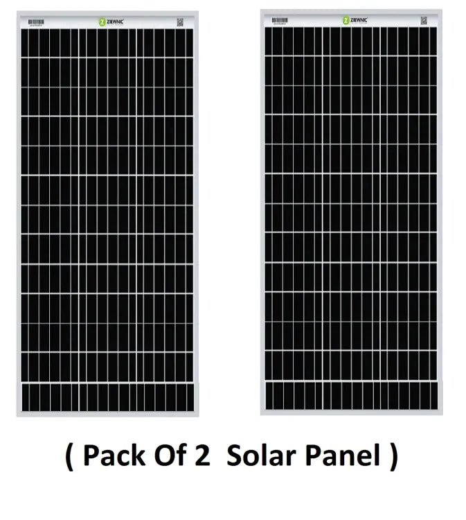 ZIEWNIC ( Pack Of 2 ) Solar Panel 180 Watts Mono Crystalline HALF CUT MONO PERC (180W) SK - 180P8 - 42M-S (6BB)
