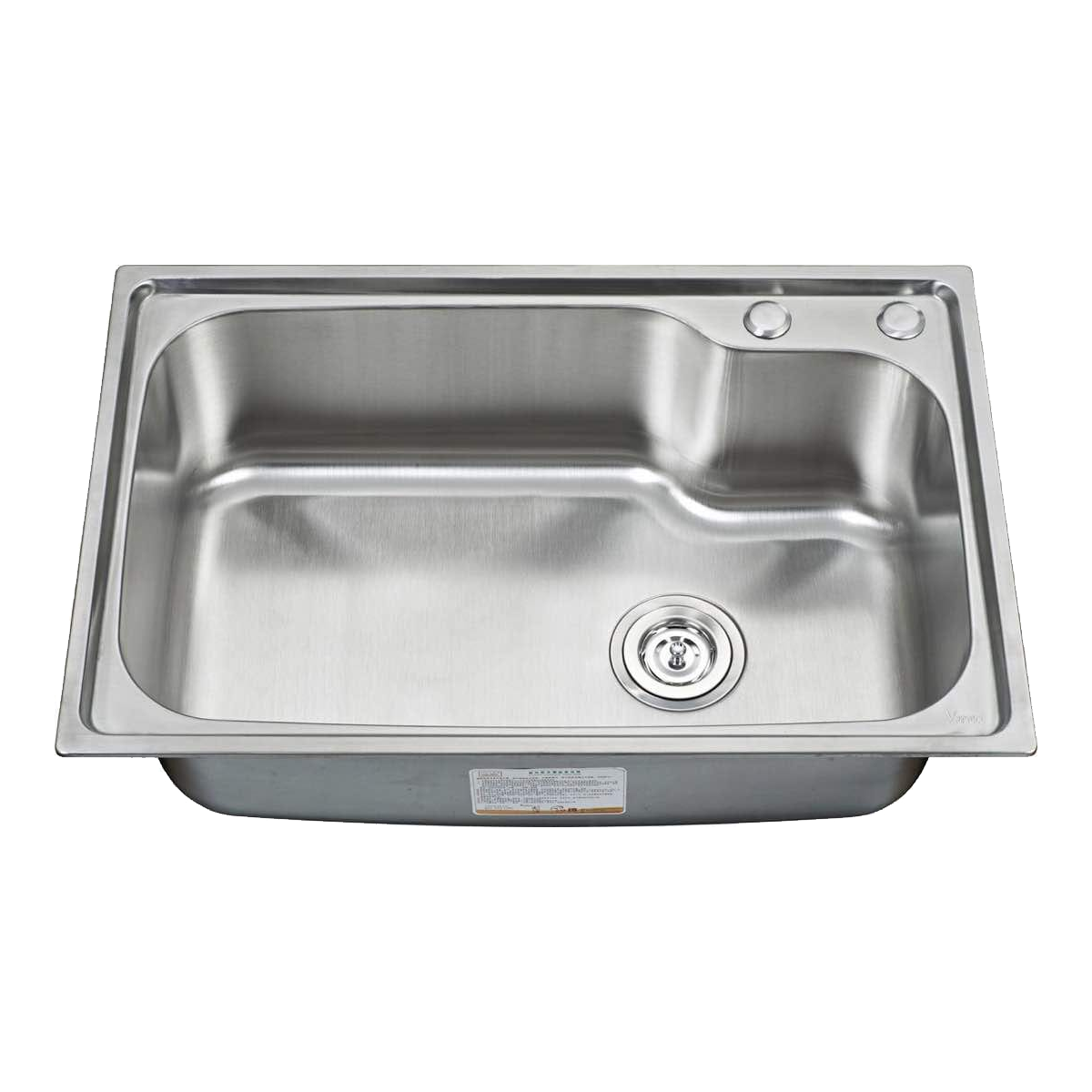 CROWN CR-6844H MACHINERY Kitchen SINK Stainless Steel Sink Size:18″x27″ 1 Year Brand Warranty
