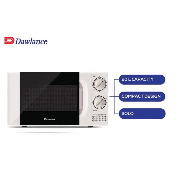 Dawlance Classic Series Microwave- 20 LTR -DW-MD4 N -WHITE 1 Year Brand Warranty