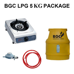 LPG Cylinder 5 Kg Packag Grip Stove BGC LPG Cylinder 5 Kg Gas Pipe and 3 Star Regulator .