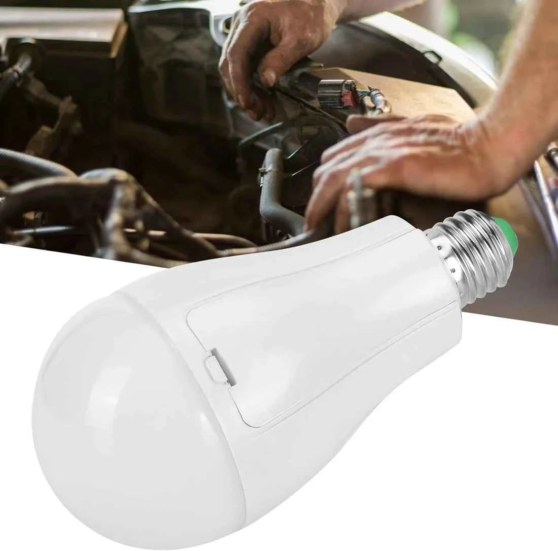 EYE POWER Rechargeable AC/DC Light Bulb 20W With 2 Battery Emergency Soft White Light Bulbs for Home Camping Tent Bulb