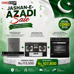 Nasgas Combo Deal Complete Built-in Kitchen Set | Hood KHD-265 Hob DG-222 BK & Oven NG-553