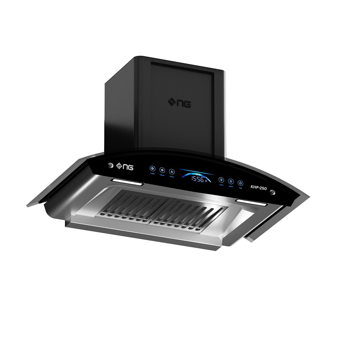 Nasgas Kitchen Hood KHD-250 Non Magnet Stainless Steel double Straight filter Brand Warranty