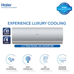 Haier Pearl Inverter Series Air Conditioner (HSU-18HFP )  10 Years Brand Warranty