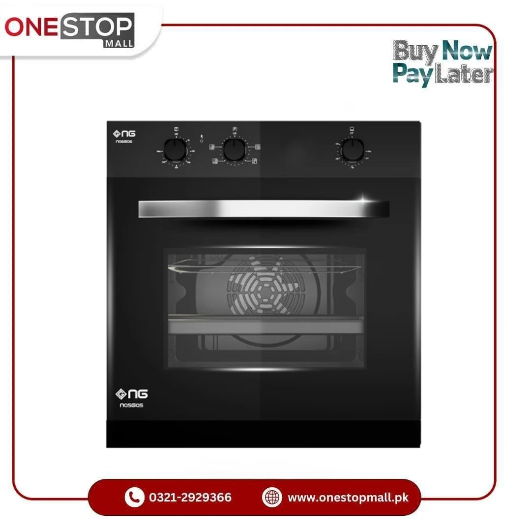 NasGas NG-553 Built-in Professional Baking Oven-65L Electric With Central Heating & Turbo Fan