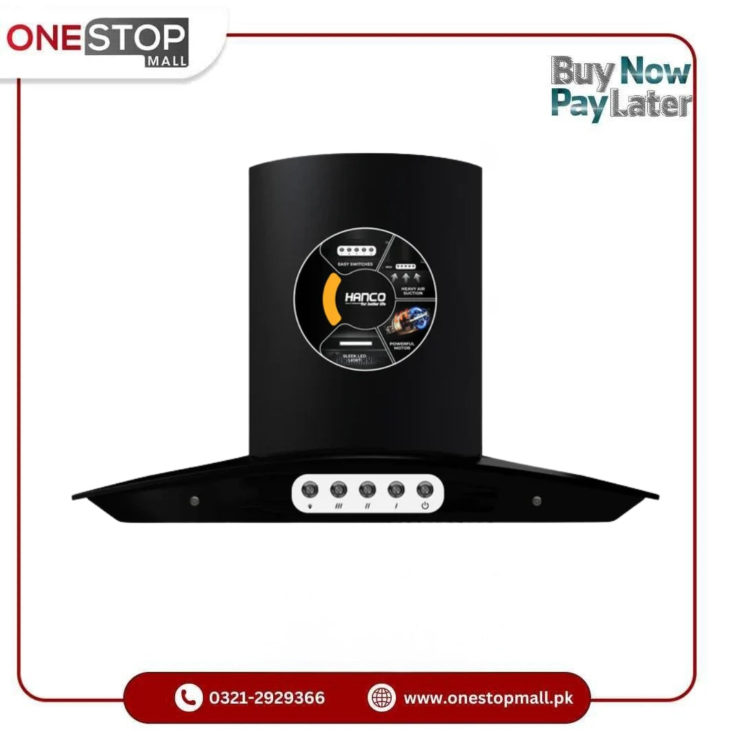 HANCO Kitchen Hood Model HDE-002 Heavy Suction Power 1 Year Brand Warranty