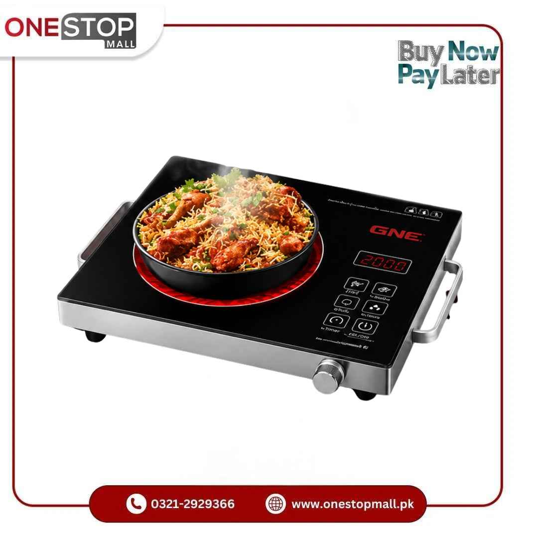 Gaba National Infrared Cooker GN-145 – 2000W Digital Touch Control Panel Brand Warranty