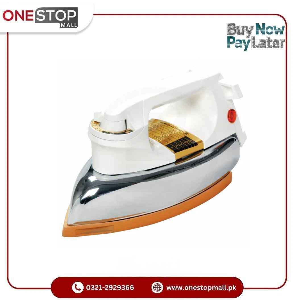 Westpoint Deluxe Dry Iron WF-81B Non-Stick 40 MICRON Gold Coating Brand Warranty