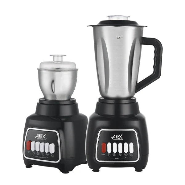 ANEX AG-6139SS Blender Grinder 2 in 1 Stainless Steel Blades Brand Warranty