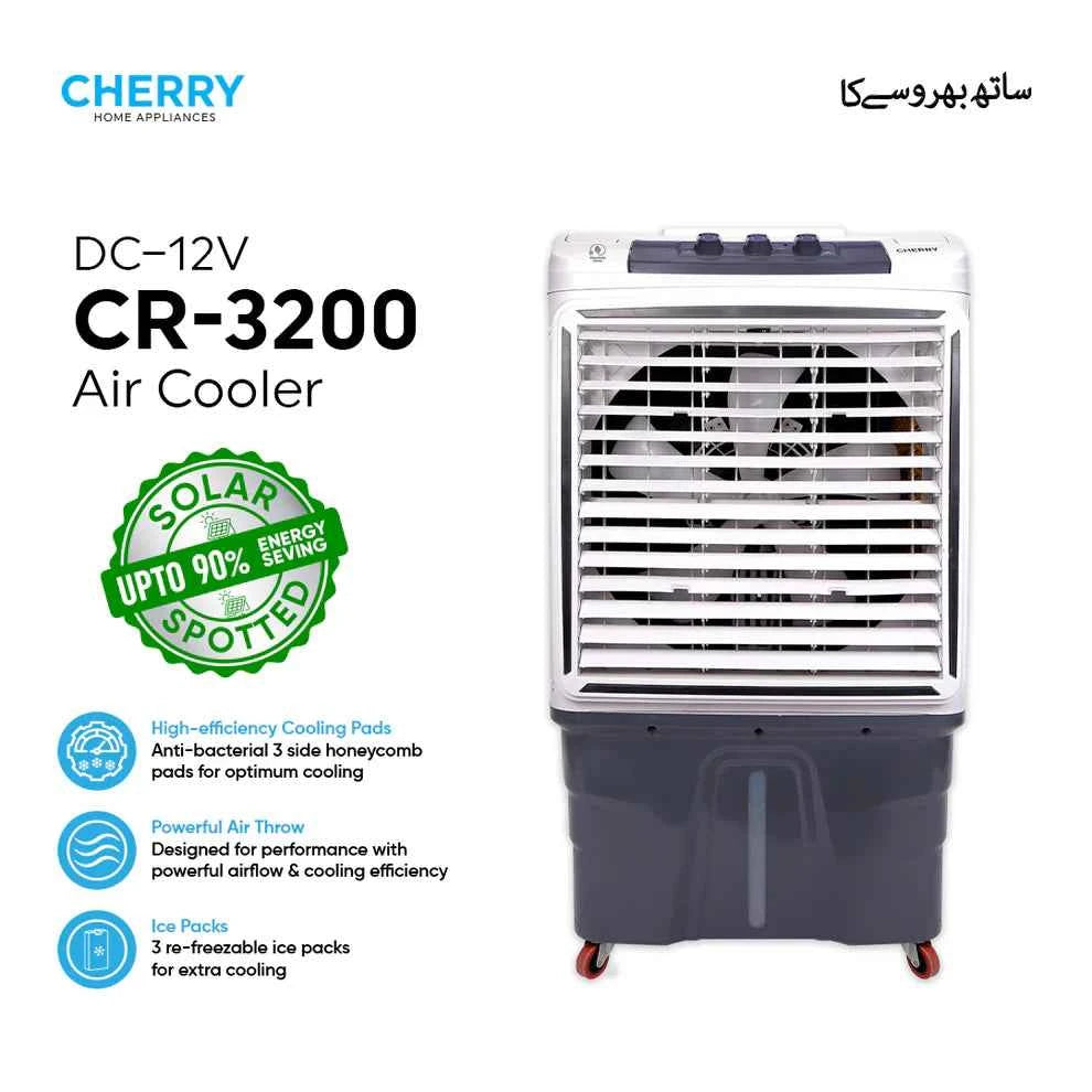 Cherry Room Air Cooler CR-3200 DC 12 Volt 80 Liters Ice Box 3 Bottles Brand Warranty