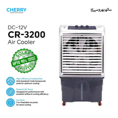 Cherry Room Air Cooler CR-3200 DC 12 Volt 80 Liters Ice Box 3 Bottles Brand Warranty