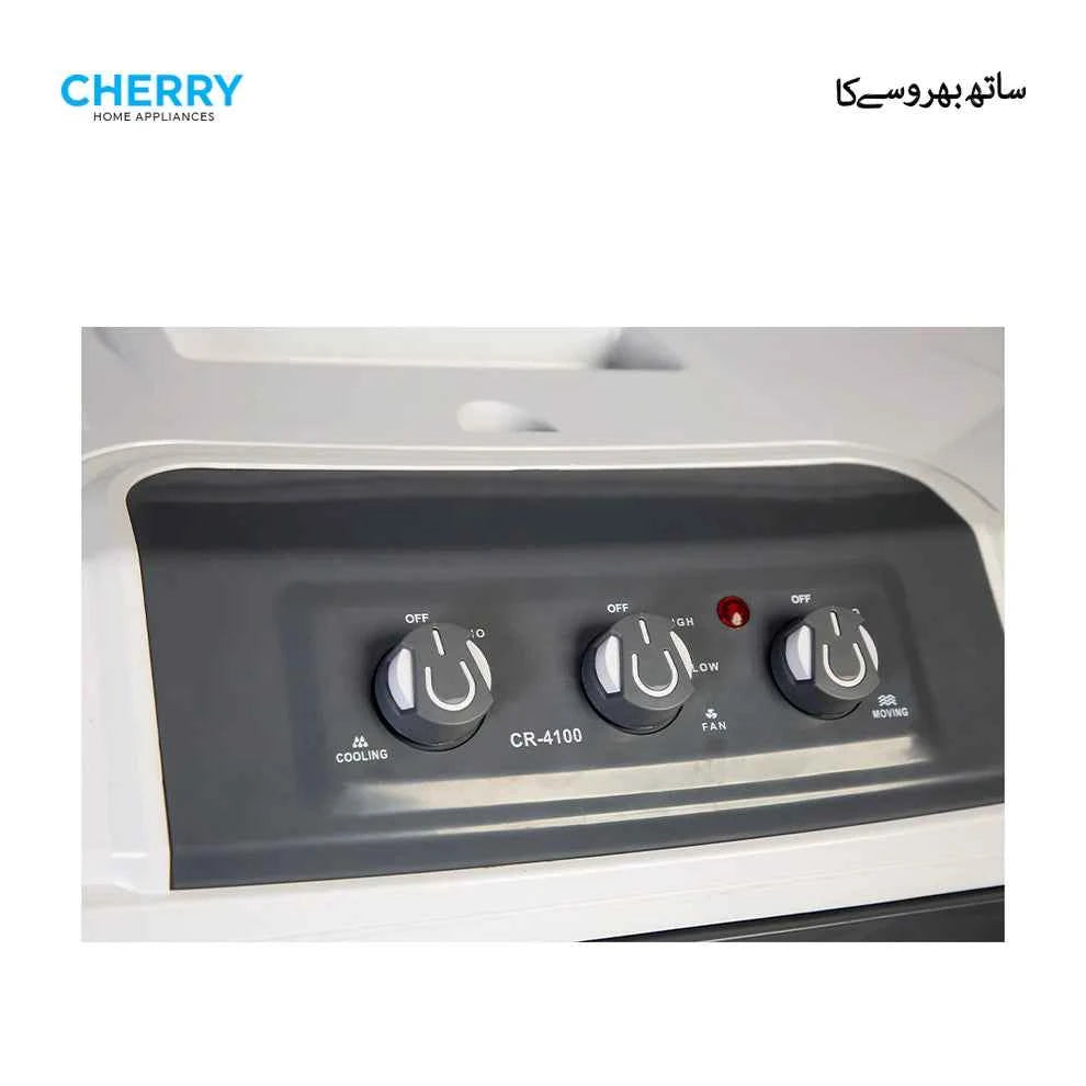 Cherry Room Air Cooler CR-4000 220 Volt 90 Liters Ice Box 6 Bottles Brand Warranty