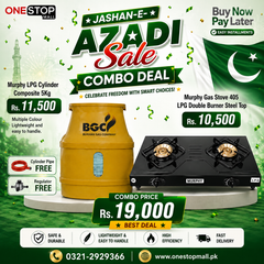 Murphy LPG Combo Deal – 5KG Composite Gas Cylinder + Double Burner Gas Stove + FREE Regulator & Gas Pipe