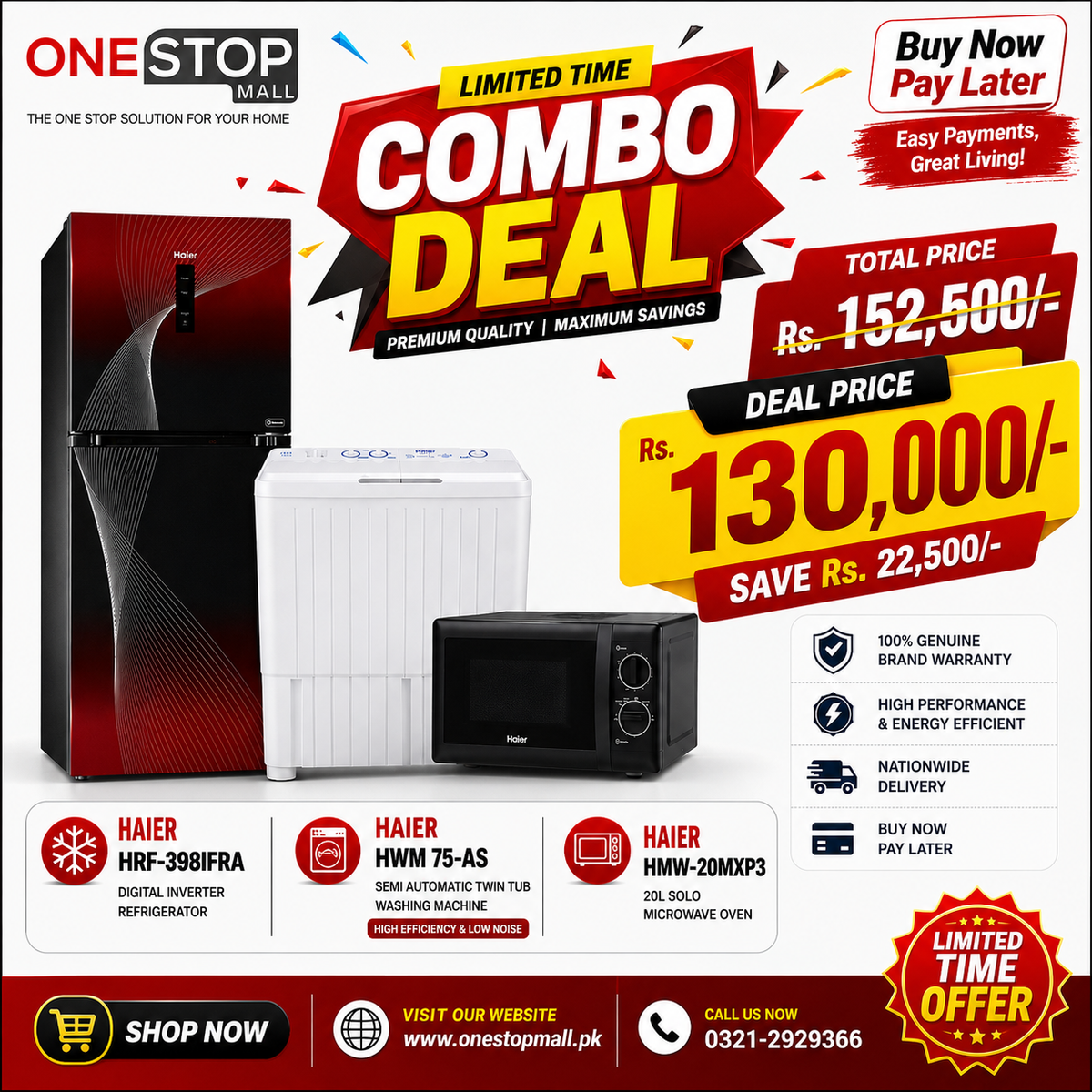 Haier 3 items Combo Deal Discount Offer