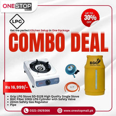 LPG Package Murphy LPG Cylinder 10 Kg Powered by BGC Packag Grip Stove BGC LPG Cylinder 10 Kg Gas Pipe and 3 Star Regulator