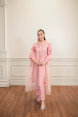03 Piece Ready To Wear Embroidered Pret