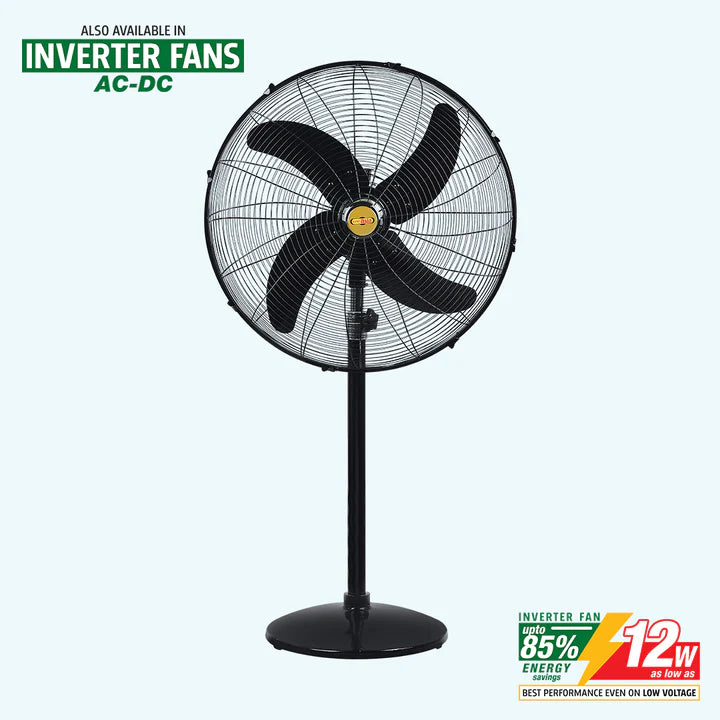 Super Asia AC DC Pedestal Fan 24 Inch Best Air Throw Due to Specially ...