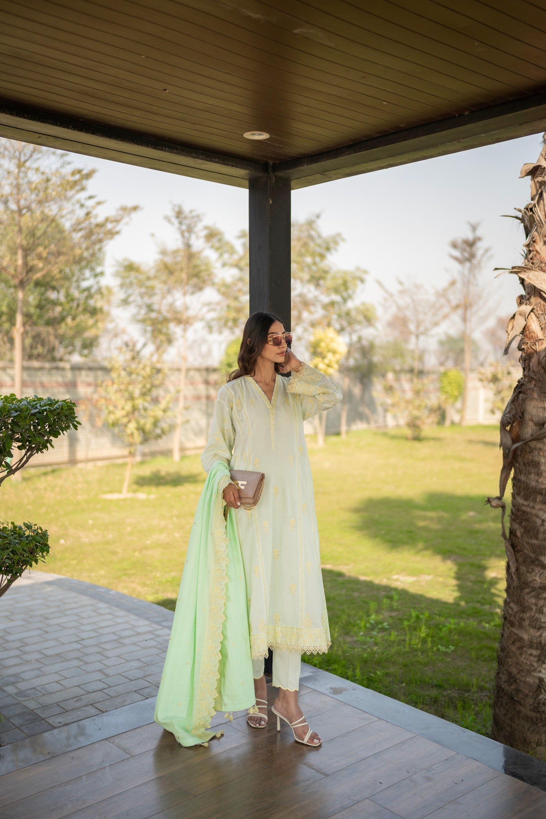 03 Piece Ready To Wear Embroidered with Fancy Textured Dupatta
