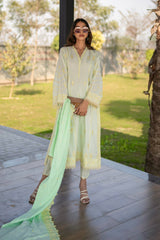 03 Piece Ready To Wear Embroidered with Fancy Textured Dupatta