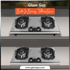 Glam Gas Food book-F2 |3 Burner | Kitchen Gas Stove | Gas Stove  1 Year Brand Warranty