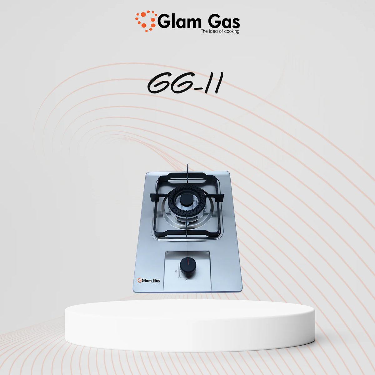 Glam Gas Food book-GG-11 Hob |1 Burner | Kitchen Gas Stove | Gas Stove  1 Year Brand Warranty