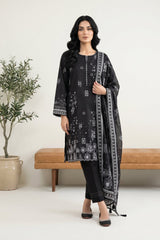 Lakhany Premium 03 Piece Unstitched Printed Lawn